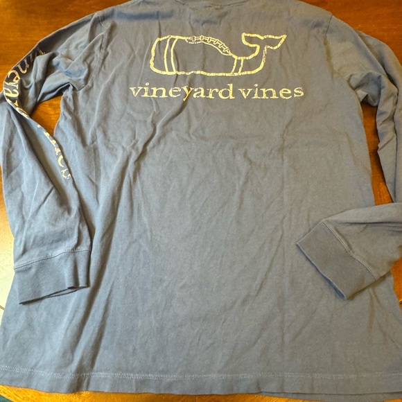 Vineyard Vines Classic Blue Long Sleeve T-Shirt Size M - Picture 1 of 4